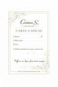 Cartes cadeaux Carina S. Créations Carina S. Créations