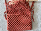 Sac bandoulière en macramé Carina S. Créations