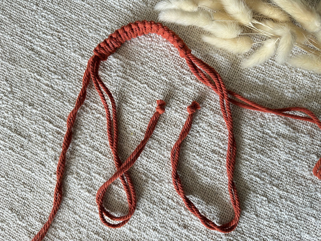 Sac bandoulière en macramé Carina S. Créations