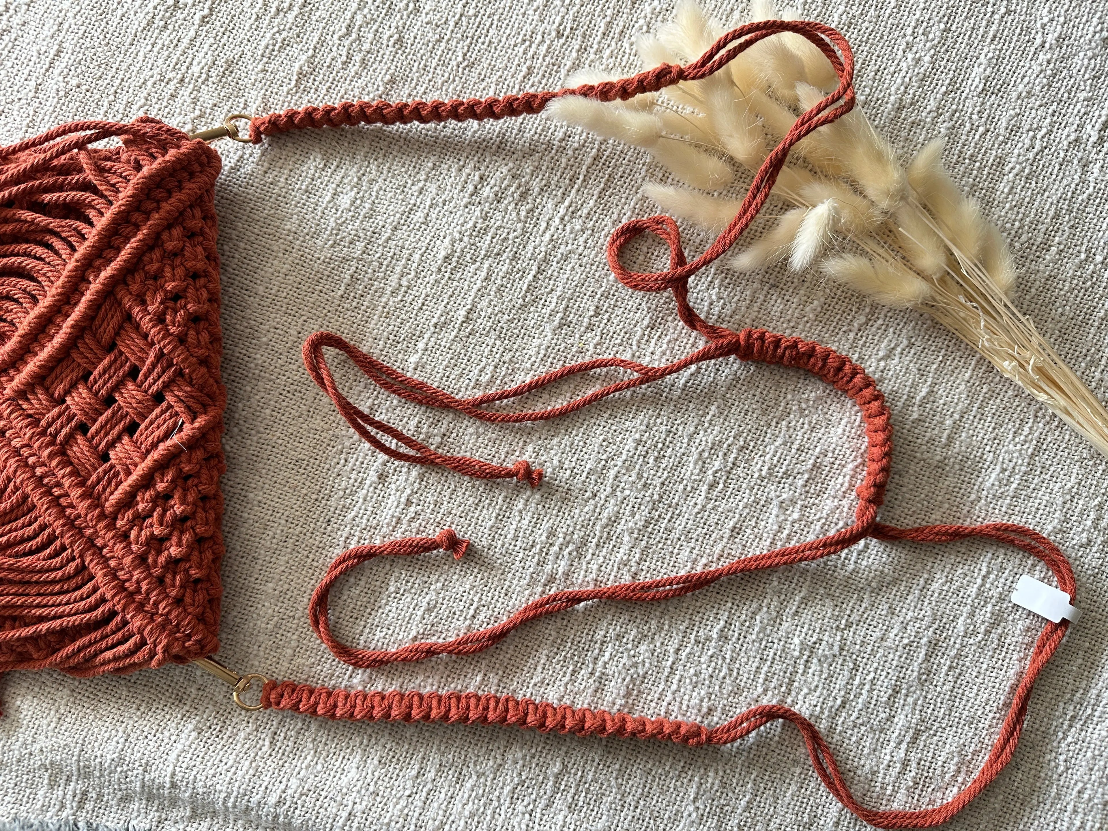 Sac bandoulière en macramé Carina S. Créations