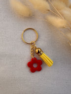 Porte-clés fleurs en Pâte Polymère