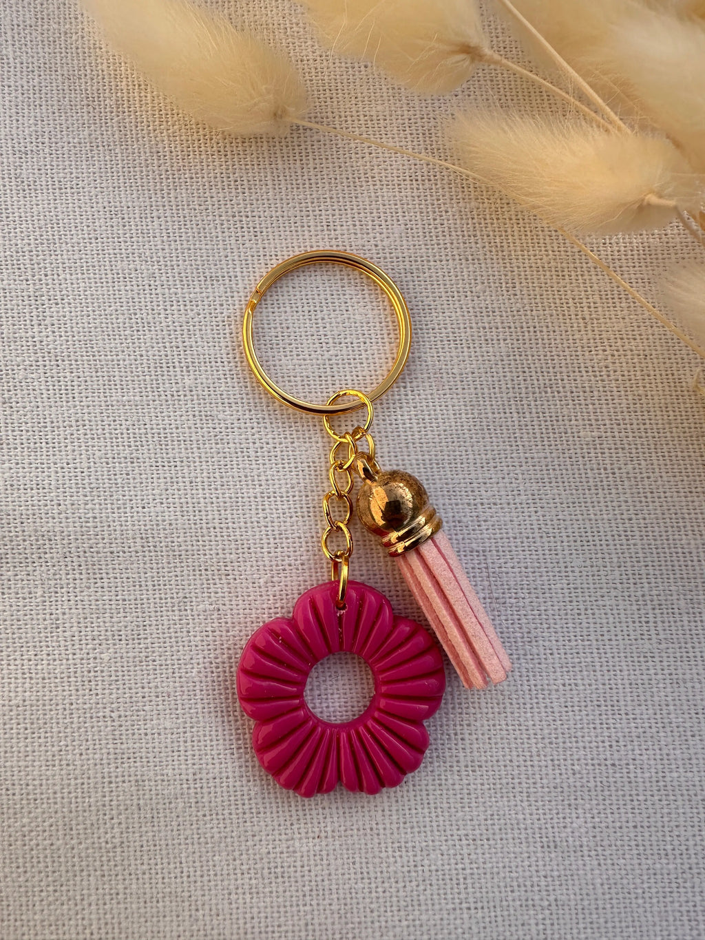 Porte-clés fleurs en Pâte Polymère