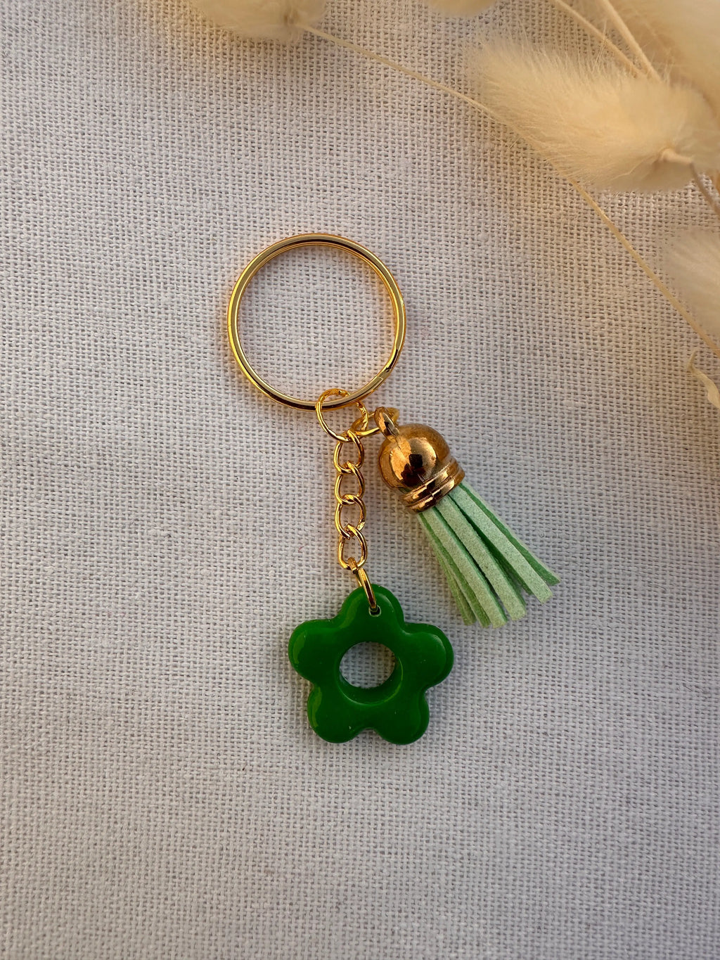 Porte-clés fleurs en Pâte Polymère