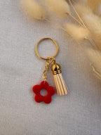 Porte-clés fleurs en Pâte Polymère