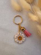 Porte-clés fleurs en Pâte Polymère