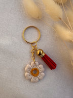 Porte-clés fleurs en Pâte Polymère