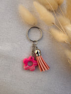 Porte-clés fleurs en Pâte Polymère