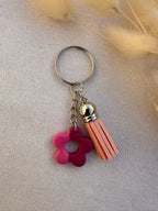 Porte-clés fleurs en Pâte Polymère