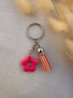 Porte-clés fleurs en Pâte Polymère