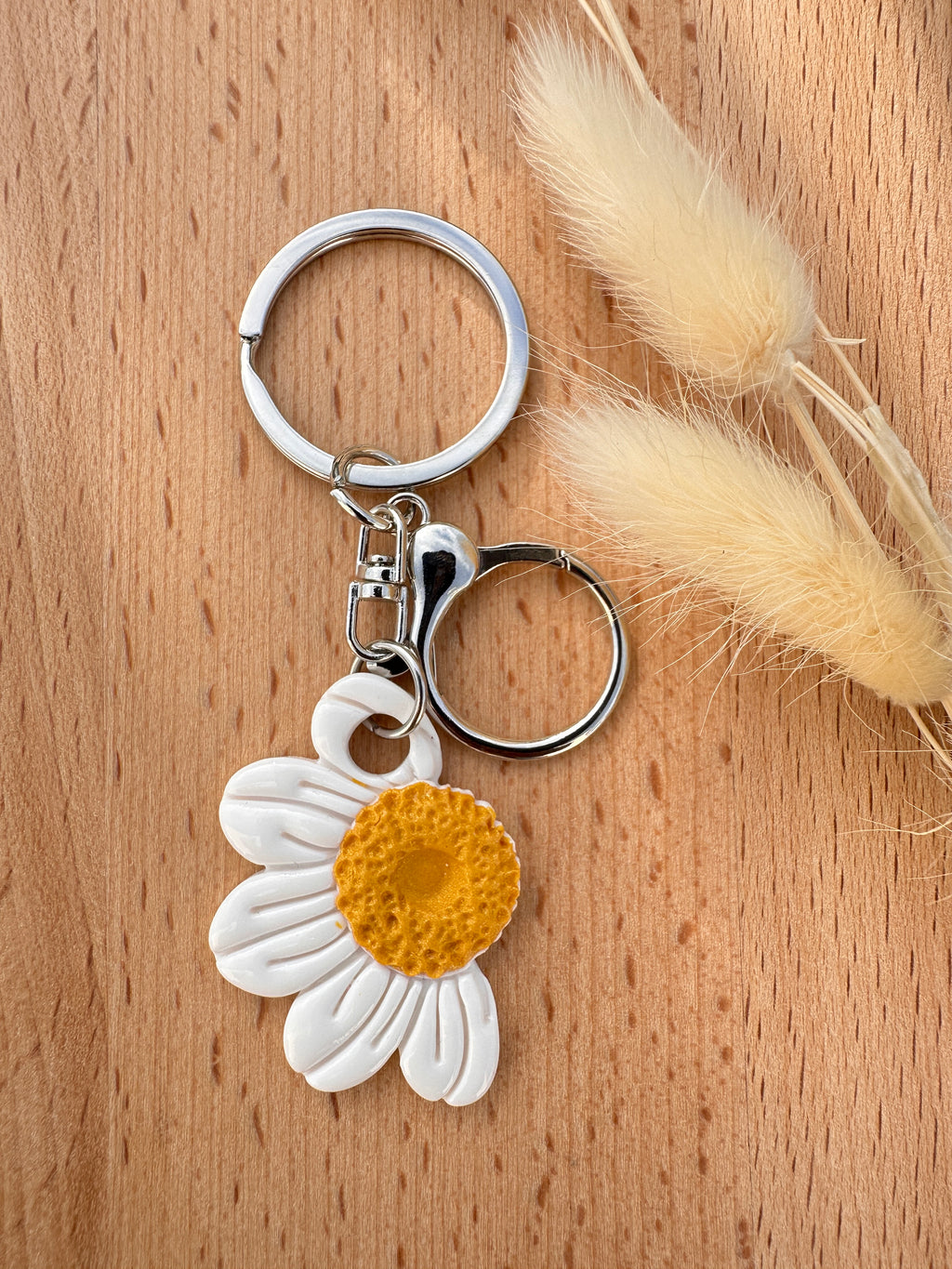 Porte-clés fleurs en Pâte Polymère