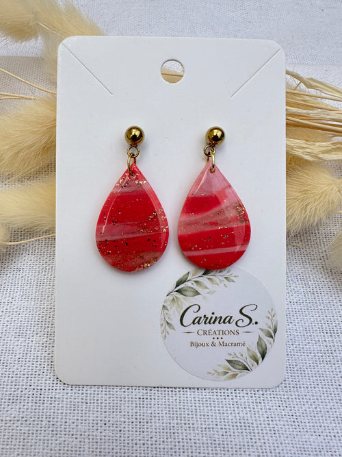 Boucles d’oreilles – Octobre Rose 🎀