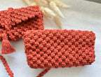 Étui à stylo en macramé[SUR COMMANDE]
