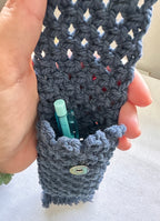 Étui à stylo en macramé[SUR COMMANDE]